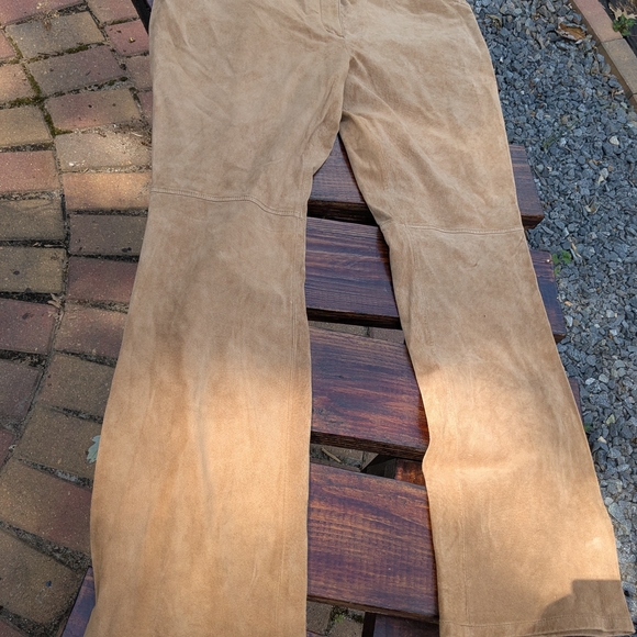 Tan Suede Pants - Picture 1 of 6